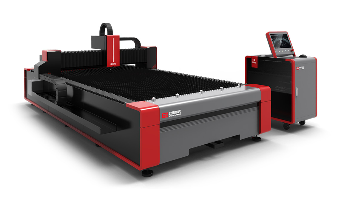 AD3015E-6 Fiber Laser Cutting Machine For Plates With Electric Cabinet